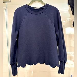 Frame scalloped sweatshirt